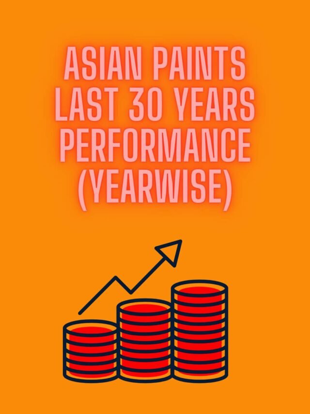 एशियन पेंट्स का पिछले 30 साल का परफॉरमेंस  (वार्षिक)