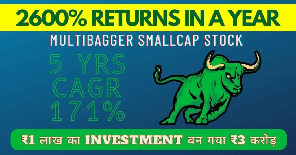 This Multibagger Smallcap Lifecare Stock Gave 2,600% Returns in 2023; 1 Lakh became 3 Cror in 5 Yrs 1 Multibagger Stock Remedium Lifecare Share