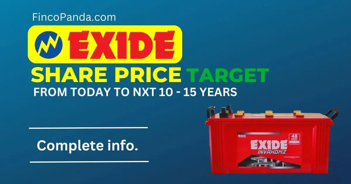 Exide Industries Share Price Target 2024, 2025, 2027, 2030, 2032, 2035 (Long Term) » Finco Panda